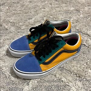Vans Multicolor Sneakers with Blue and Yellow